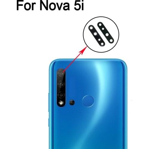 100% New For Huawei Nova 5i Rear Back Camera Glass Lens For Huawei Nova5i Repair Parts For Huawei Nova 5 i Replacement