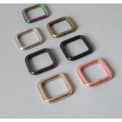 20Pcs/Lot Wholesale 20mm Webbing Metal Connecting Buckle Ring For Bag Accessory Straps Belt Loop Hardware Dog Leash Leads Clasp