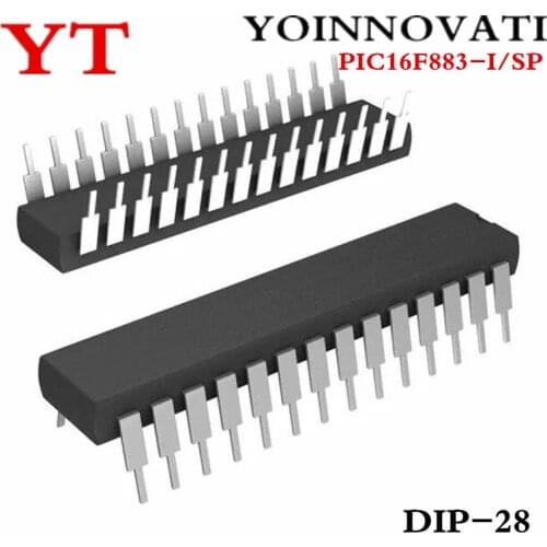 20pieces/lot PIC16F883-I/SP PIC16F883 16F883-I DIP-28 8BIT 7KB