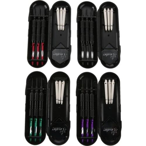 3Pcs 22g Professional Darts Steel Needle Fitness Training Equipment Security Suite Nice Dart Flights Shafts Dardos 4 Colors