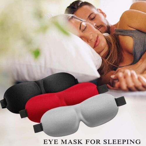 3D Sleep Mask Natural Sleeping Eye Mask Eyeshade Cover Blindfold Portable Patch Soft Shade 16Color Men Travel Eye Women Eye G7Y5