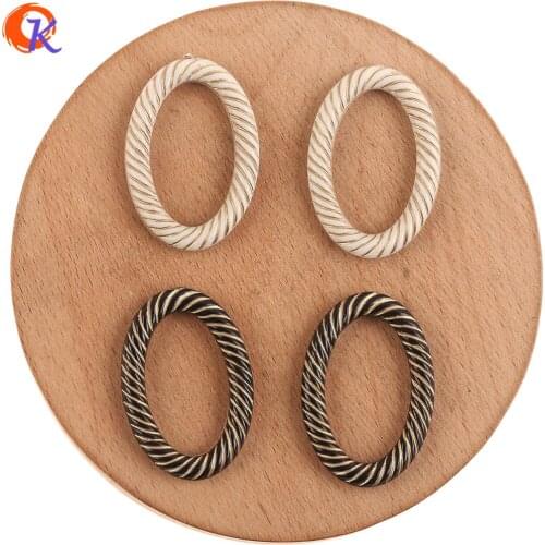 Cordial Design 24*36mm 400pcs Acrylic Beads/Jewelry Accessories/Antique Beads/Oval Shape/Hand Made/DIY Making/Earring Findings