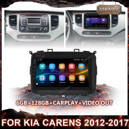 Car Radio Android 10.0 for KIA Carens 2012-2017 Auto Multimedia Video Player No 2 Din Carplay Stereo Rear View Camera Head Unit