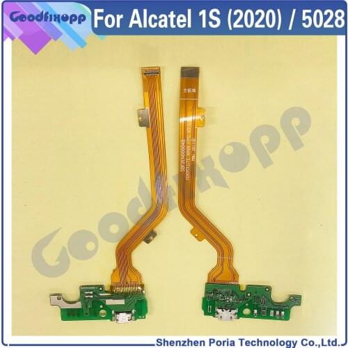 For Alcatel 1S (2020) / 5028 / 1S 2020 USB Charger Charging Port Dock Connector Flex Cable For Alcatel 5028Y 5028D 5028A