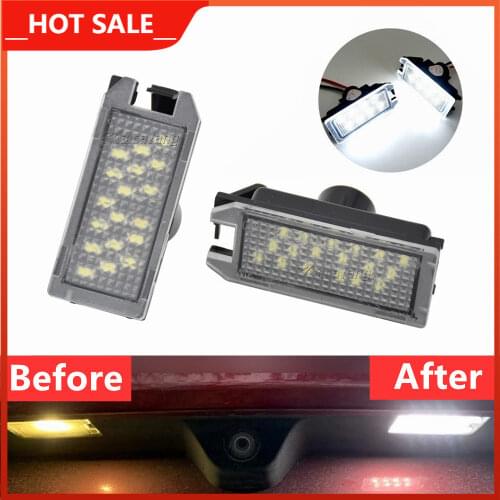 For Jeep Grand Cherokee Compass Patriot For Maserati Levante For Fiat 500 For Dodge Viper White LED license Number Plate Light