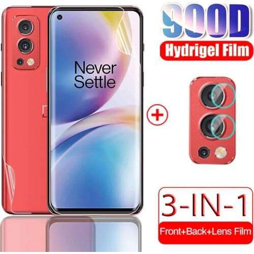 Full cover hydrogel film for oneplus nord2 nord 2 5g 6.44" 2021 film anti-scratch front screen protectors camera film not glass