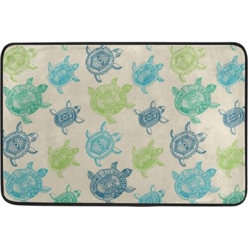 Sea Turtles Carpet Home Bedroom Floor Mats Home Decor Keep Clean Dry Carpet Rugs Plush Fabric Blanket Hotel Door Rugs