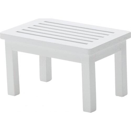 1/12 Dollhouse Mini Cute Simulation Wooden Furniture Model Miniature Hollow Coffee Table Doll House Decoration Accessories