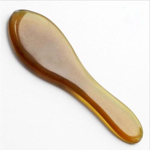 Natural yak horn SPA Scraping bar Chinese Traditional Acupuncture face Massage Body massager GuaSha Board Scrape Therapy
