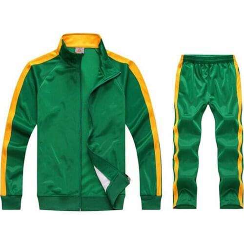 New Mens Suit Zipper Sportswear Autumn Sports Suit 2-piece Outdoor Jogging Sports Jacket + Pants Sportswear Mens M-4xl Size