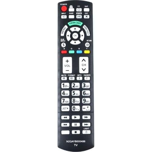 New N2QAYB000486 Remote Control fit for Panasonic TV TC-L42D30 TC-P42G25 TC-P42GT25 TC-P46G25 TC-46PGT24 TC-P50G20