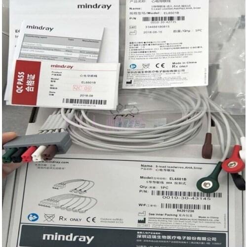 Mindray Original 5-lead Breakout Cable Adult AHA American Standard Snap Type