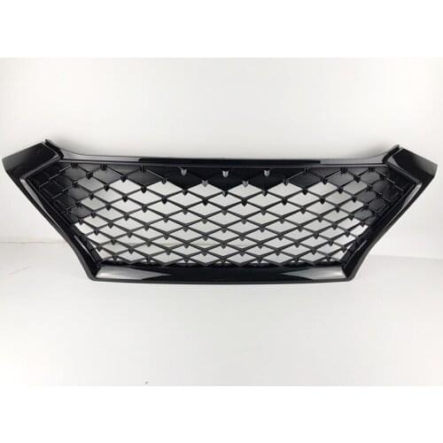 FRONT RACING GRILLE FOR HYUNDAI TUCSON 2019 2020 GRILL MASK COVER GRILLS FIT FOR FUSION MONDEO BLACK SILVER CAR STYLING