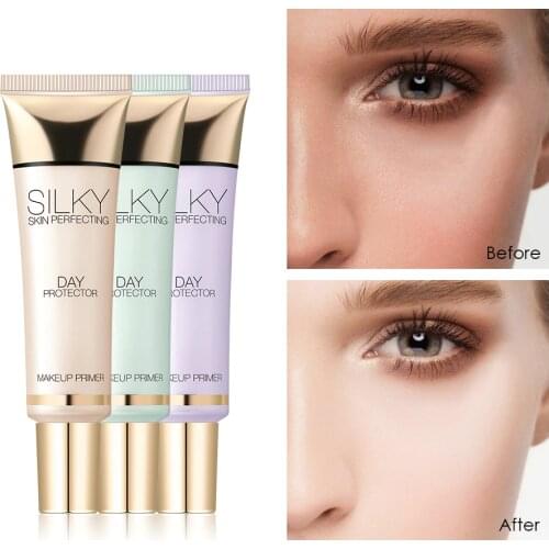 O.TWO.O brand face makeup primer moisturizing oil control concealer 3 colors skin brighten natural foundation primer OT069