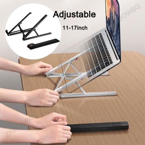 Adjustable Aluminum Alloy Laptop Stand Portable Bracket for iPad Macbook Air Pro Folding Universal Non Slip Notebook PC Holder