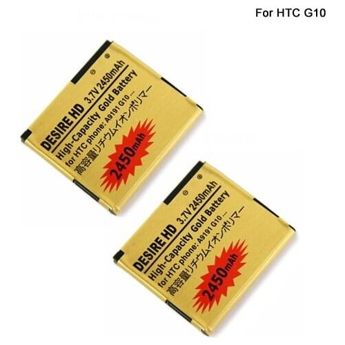 Ciszean 2x 2450mAh Replacement Battery For HTC Desire HD G10 Inspire 4G Ace BD26100 A9191 T8788