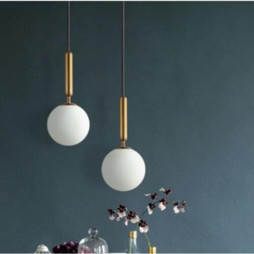 Modern chandelier luxurious glass ball lampshade dining room bedroom decoration lamp CY52521