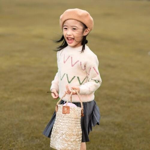 Little girls sweaters age 2 3 4 6 8 yrs autumn girls velvet mohair sweater baby girl knit sweater cute children clothing