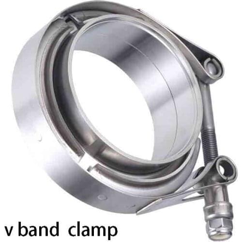 V band Clamp 1.75/2/2.25/3/4/5 inch Stainless Steel V-band Clamp Male Female Exhaust Flange Stainless Steel Vband Clamps