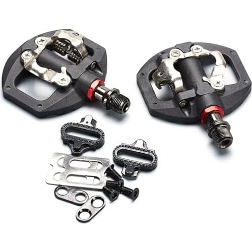 Bicycle Pedal MTB Bike Self-Locking Pedal Clipless Pedal Dual Platform Adapters with Cleat for SHIMANO LOOKING KEOR