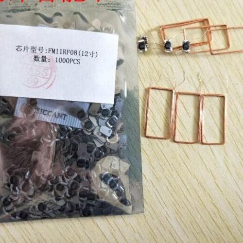 RFID high-frequency IC coil chip / domestic Fudan S50 chips module / diameter size 22*12mm-ISO14443A