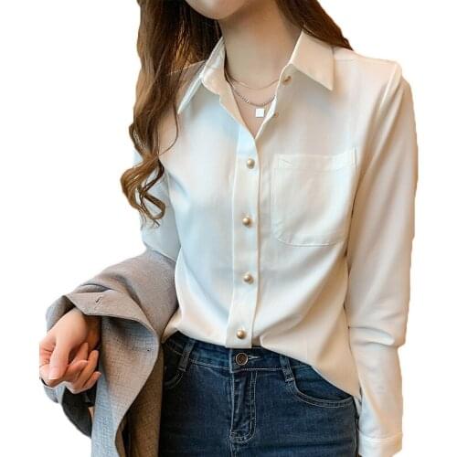 Spring Autumn Shirts 2021 New Fashion Temperament Plus Velvet Shirt Women Long Sleeve Shirt Winter Blouse 178b