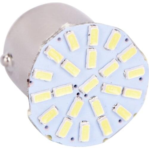 10pcs/lot 12V White Reverse Brake Light Bulb BA15S P21W 1156 22 LED 3014 SMD Car Auto Tail Side Indicator Lights Parking Lamp