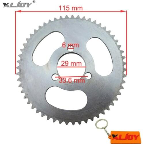 29mm 55 Tooth 25H Rear Chain Sprocket For 47cc 49cc 2 Stroke Engine Chinese Goped Scooter Mini ATV Quad 4 Wheeler Pocket Bike