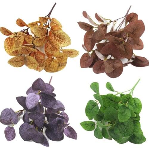 30cm 5 branches Eucalyptus Leaves DIY Money Leaves Small Plants for Home Decoration