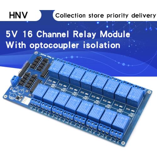 5V 16 Channel Relay Module for arduino ARM PIC AVR DSP Electronic Relay Plate Belt optocoupler isolation