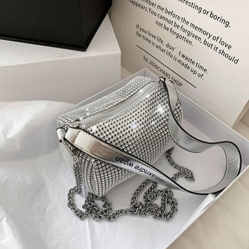 Diamonds Handlbag Evening Handbags For Women 2021 Luxury Designer Shiny Rhinestone Small Clutch Purse Ladies Sac Femme Fashion