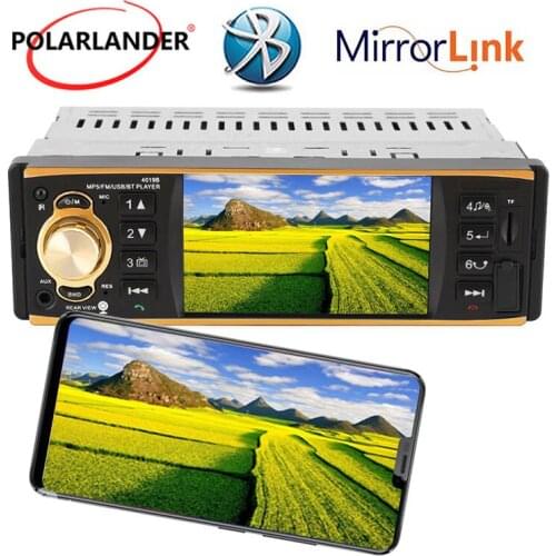 Car Radio 1 Din MP5 Player 4.1 Inch Audio Stereo AUX FM USB TF Mirror Link Bluetooth Autoradio Audio For Cars For Andriod HD