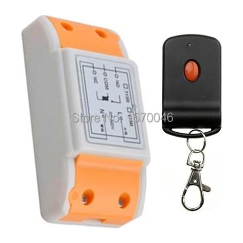AC220V 1CH 10A RF Wireless Remote Control Switch System teleswitch transmitter & receiver relay Receiver Smart Home Switch