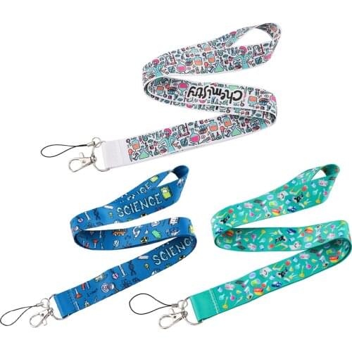 CB809 Chemistry Neck Strap Lanyard for ID Card Key chain USB Badge Holder Keychain Straps Rope DIY Lariat Lanyard Hanging Rope