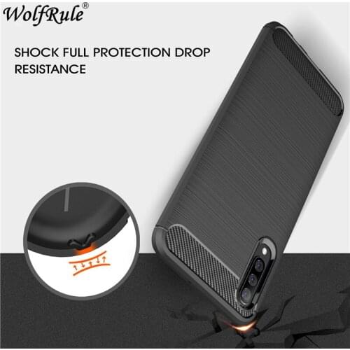 SFor Samsung Galaxy A70 Case Carbon Fiber Bumper Case For Samsung Galaxy A70 Silicone Rubber Phone Cases For Samsung A70 Cover