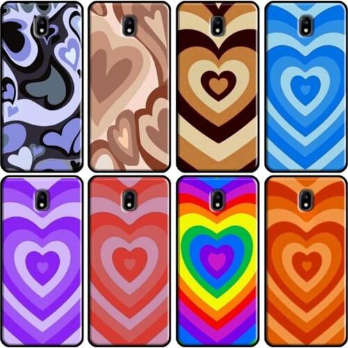 Latte Love Brown Heart Aesthetic For Samsung Galaxy J5 J3 J7 2017 J1 A3 A5 2016 A8 A6 J4 J6 Plus J2 Core 2018 Phone Case