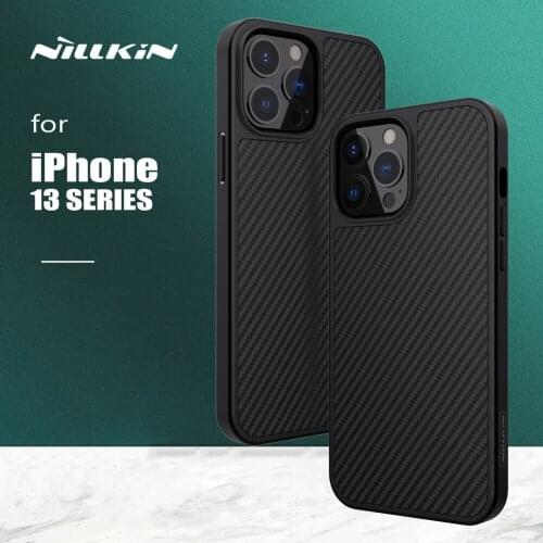 Nillkin for iphone 13 Pro Max Case Synthetic Fiber Ultra-Thin Textured Soft Touch Phone Case for iPhone 13 13 Pro Max Back Cover