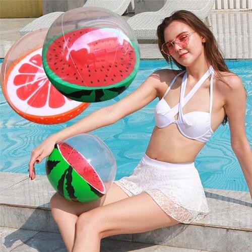 Childrens beach ball inflatable beach ball summer beach and pool party supplies watermelon pattern design