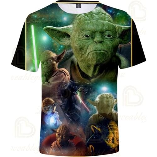 New Summer Printed 3D T-Shirt Baby Yoda Men Women Children Summer Cool Tee Tops Streetwear Cool T Shirt Boy Girl Kids