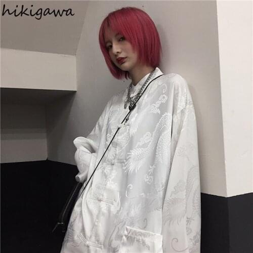 HIKIGAWA Women's Big Shirts