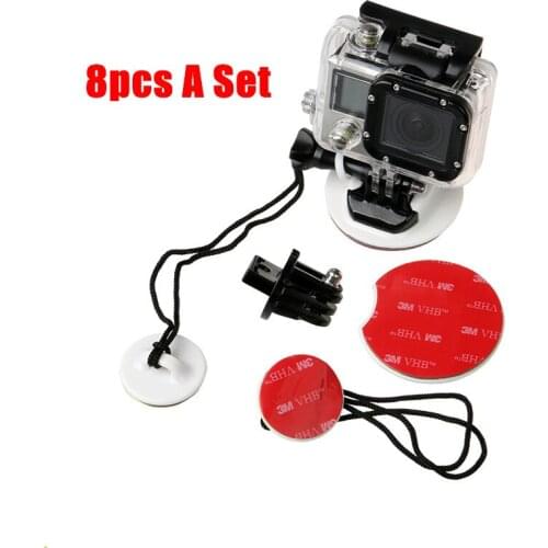 Surfing Mount Surfboard 3M Sticker Plug Up shoot White for Gopro Hero 7 6 5 4 Xiaomi YI 4K II SJCAM SJ4000 Accessories