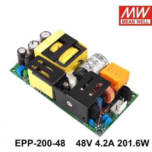 MEAN WELL EPP-200-48 48V 4.2A 201.6W High Efficiency Industrial Open Frame Switching Power Supply PCB Bare board Power Unit