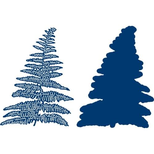 Woodland Fern Metal Cutting Dies for DIY Scrapbooking Crafts Dies Cut Stencils Maker Photo Album Template Handmade Decoration