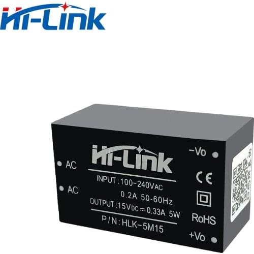 Free Shipping 5W 220V 110V to 15V AC DC Power Converter Module SMPS 5pcs