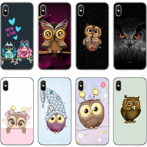 Cartoon cute Owl Accessories Phone Case For iPhone 12 Mini 11 Pro Max XS Max XR X 8 7 Plus 6 6S Plus 5 5S SE 2020
