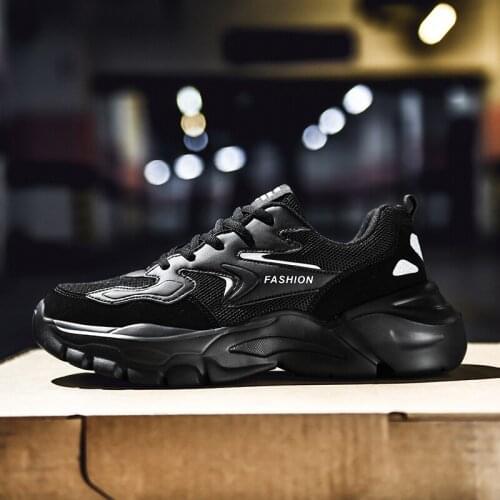 New Mens Mesh Breathable Sneakers Fashion Designer Men Casual Shoes 2021 Spring Summer Lightweight Black Sneaker