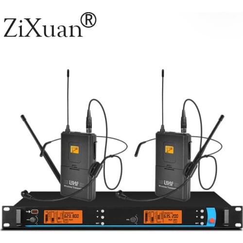 2019 NEW ZX-6500 SP2 - SKM9000 19" Rack Mountable UHF Wireless Microphones System conference home Karaoke handheld microphone