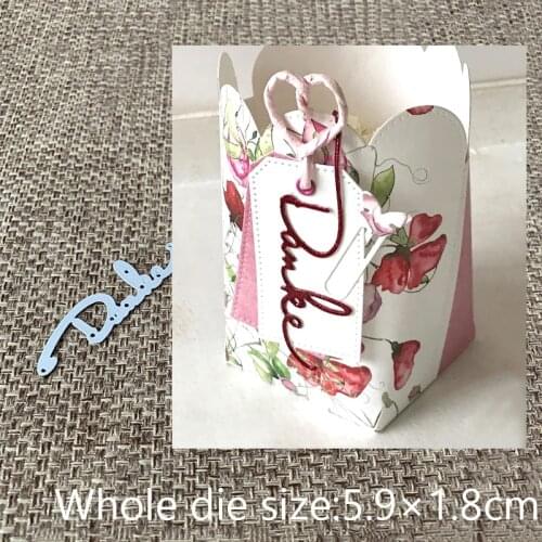 New Design Craft Metal Cutting Die cut dies German Thank you letters scrapbooking Album Paper Card Craft Embossing die cuts