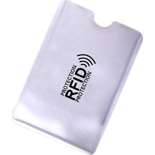 SANWOOD 10Pcs Portable Anti-Scan Credit RFID Card Protective Anti-Magnetic Holder Bag Protect Card credit card wallet aluminium