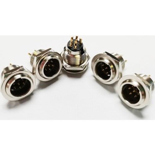 NCHTEK Mini 6Pin XLR Male Audio Microphone Chassis Mount TB6M Match TA6F Connector/Free Shipping/3PCS